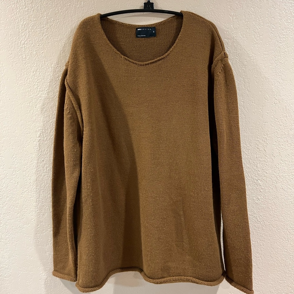 ASOS Design Women's Crew Neck Sweater in Warm Brown
